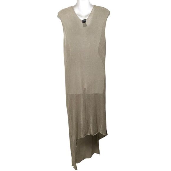 SERIE NUMERICA Linen Multi Knit Lagenlook Asymmetrical Dress S - Picture 6 of 10